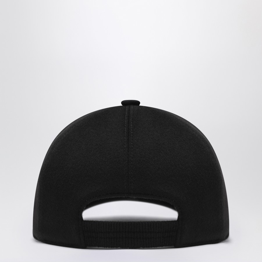 Loro Piana / カシミア 100% ニットキャップ / BLACK Loro Piana - Black Knit Beanie | Mitchell Stores
