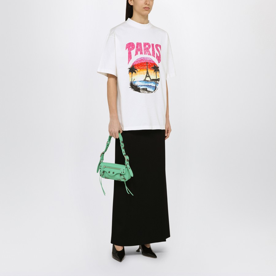 【関税＆送料込み】Balenciaga Le Cagole Small Mint Bag 関税負担なし☆BALENCIAGA LE CAGOLE ミニバッグ チェーン付き