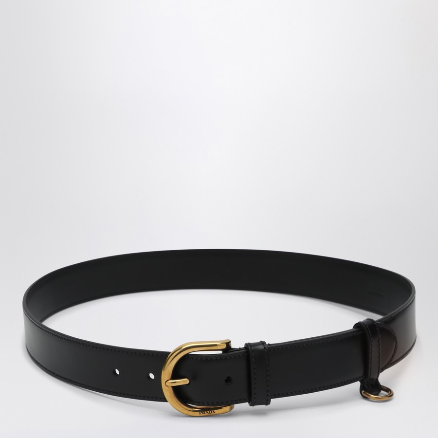 ベルト PRADA Woman Belt Black 1CS130X72 F0002 Prada Black belt in leather | TheDoubleF