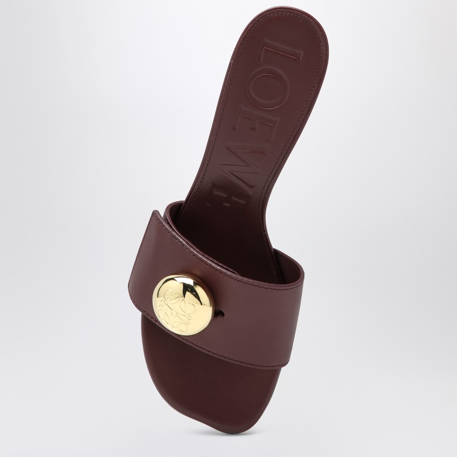 シューズ・サンダルその他 Loewe Bordeaux calf leather slide pebble Loewe Bordeaux calf leather slide pebble | TheDoubleF