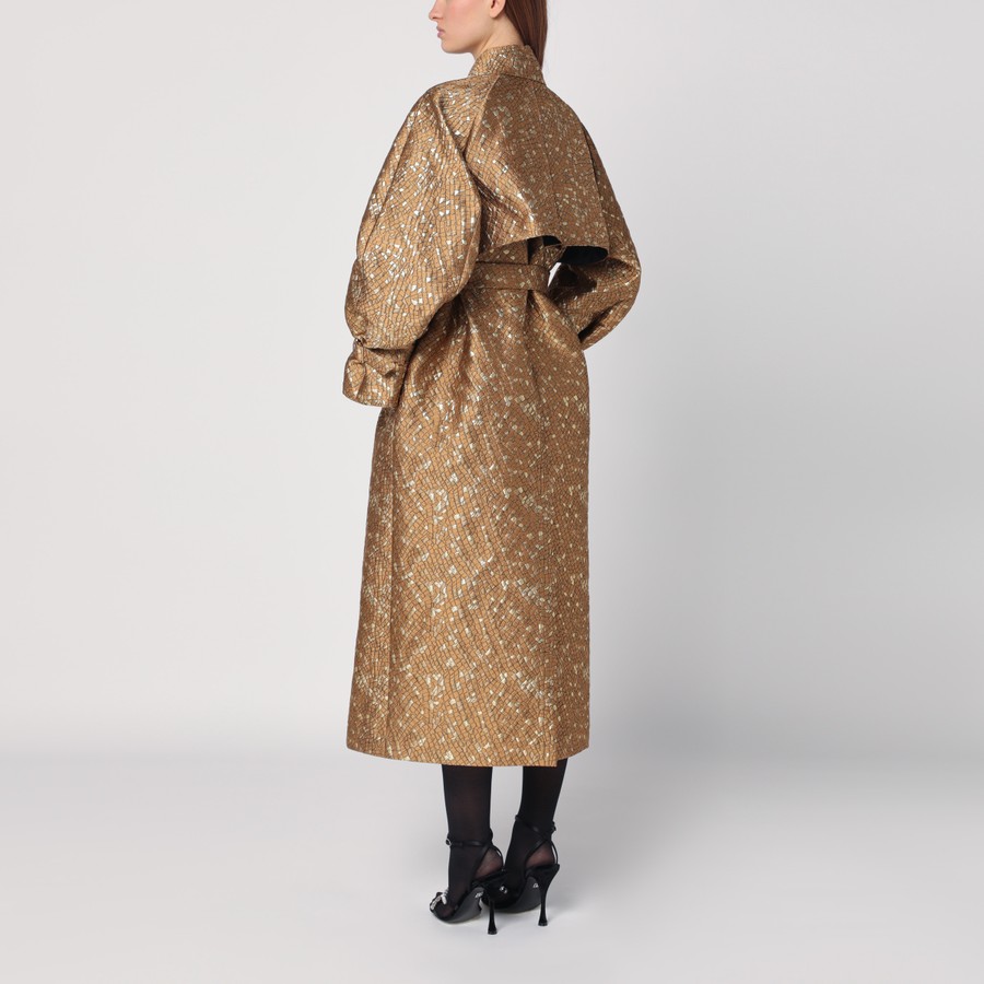 ジャケット Max Mara Atelier Trench in gold colour in jacquard Max Mara Atelier Trench in gold colour in jacquard | TheDoubleF