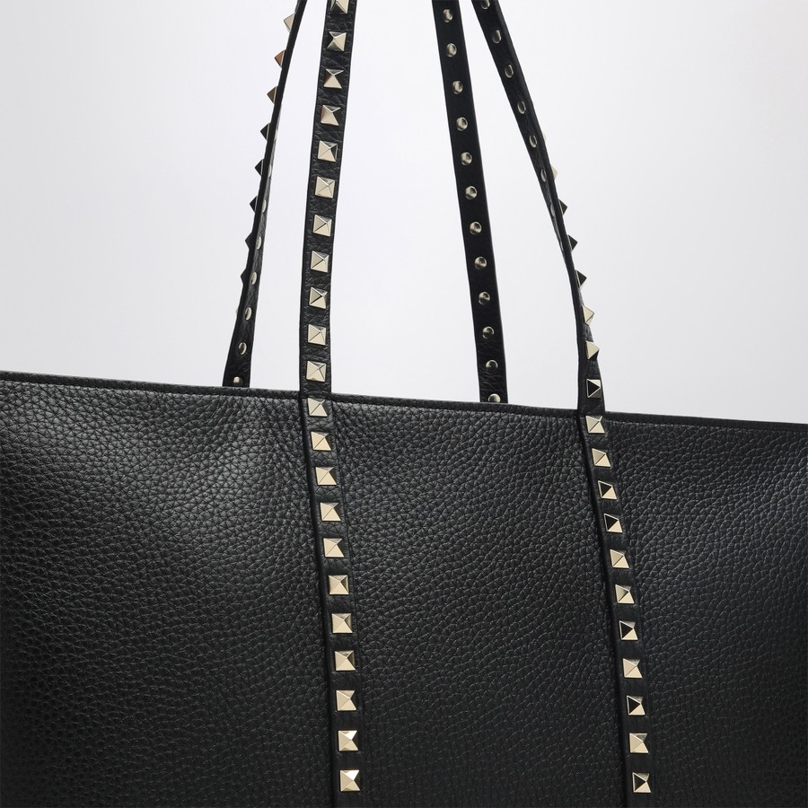 【Valentino】ROCKSTUD TOTE◆6W2B0R04VSF Valentino Garavani Rockstud medium tote bag in black leather