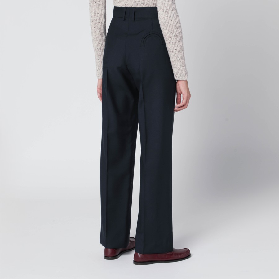 marka 23SS BELTED PANTS wool × mohair K BALENCIAGA Wool and mohair-blend wide-leg pants | NET-A-PORTER