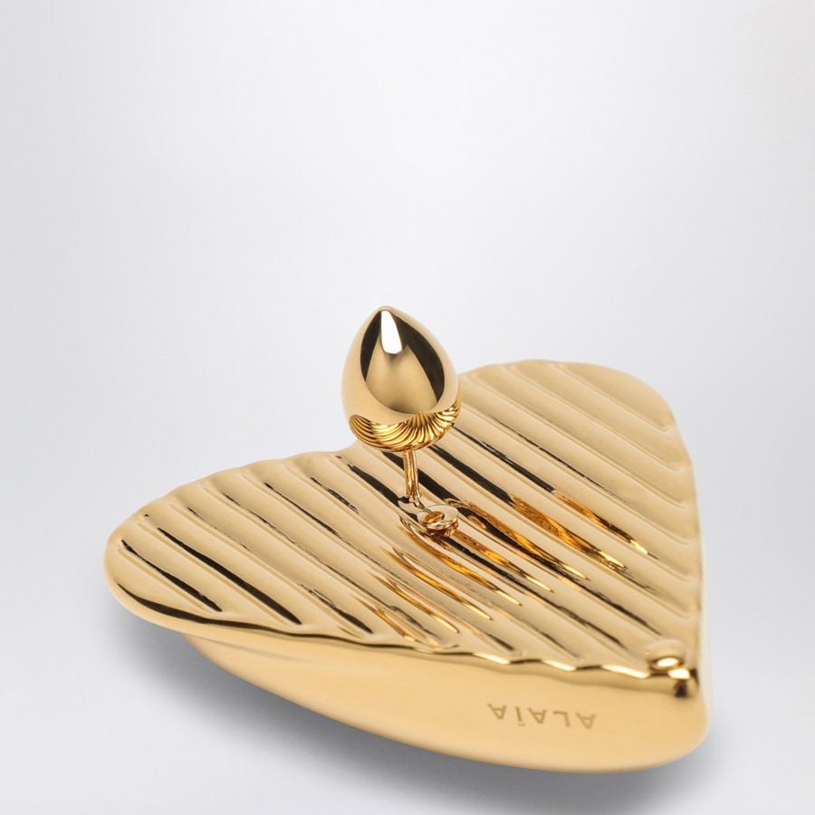 ピアス ALAIA LE COEUR BOMBE GOLD EARRINGS Alaïa Le Coeur Bombé gold earrings | TheDoubleF