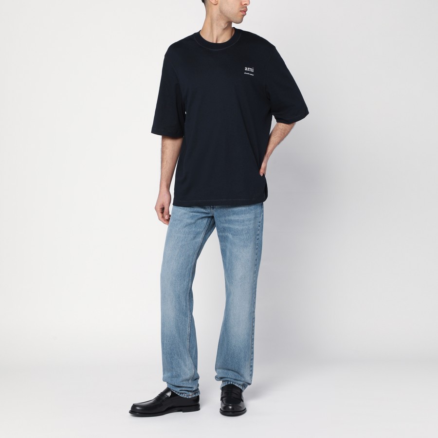 デニム・ジーパン Ami Paris Light Blue Jeans With Washed Effect Ami Paris Light blue jeans with washed effect | TheDoubleF