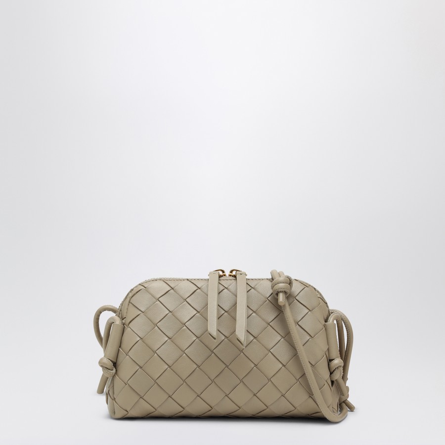 クラッチバッグ BOTTEGA VENETA CONCERT LEATHER CLUTCH Bottega Veneta Ecru plaited Concert clutch bag | TheDoubleF