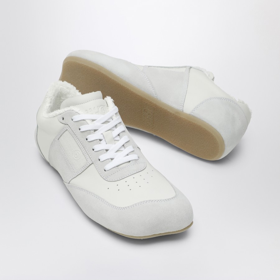 スニーカー MM6 MAISON MARGIELA Women Sneakers S59WS0212P0673T1003 White MM6 Maison Margiela White Leather Sneakers for Women