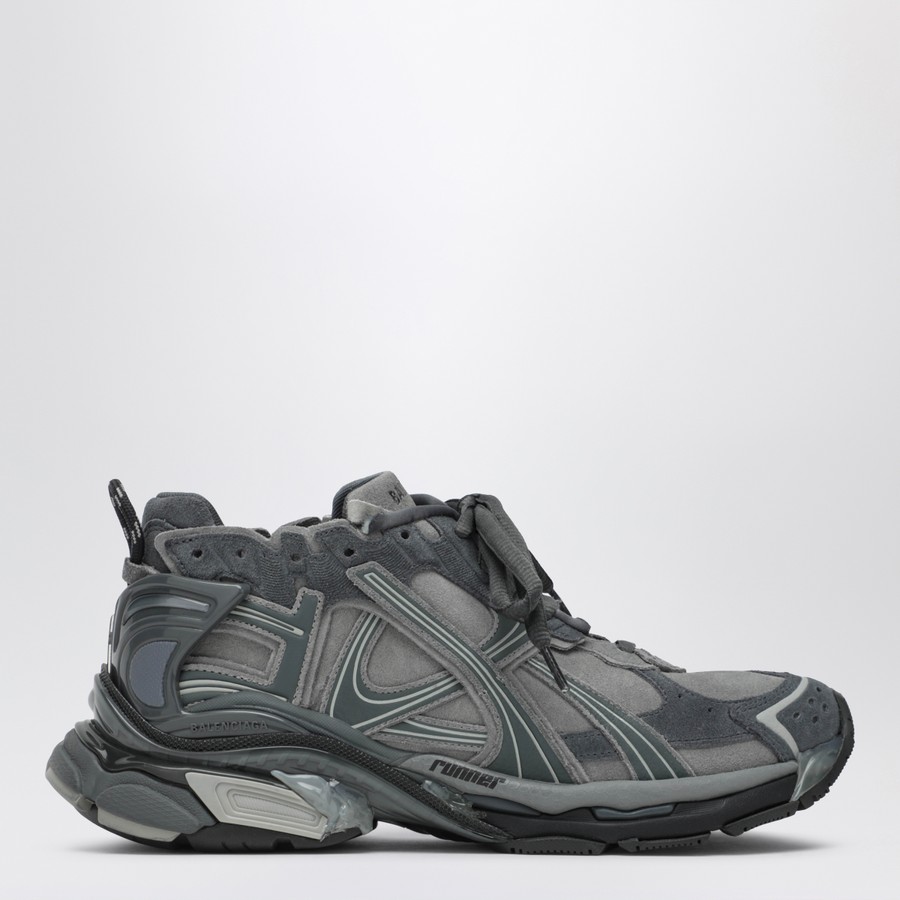 Balenciaga Runner sneakers in grey leather and textile | TheDoubleF