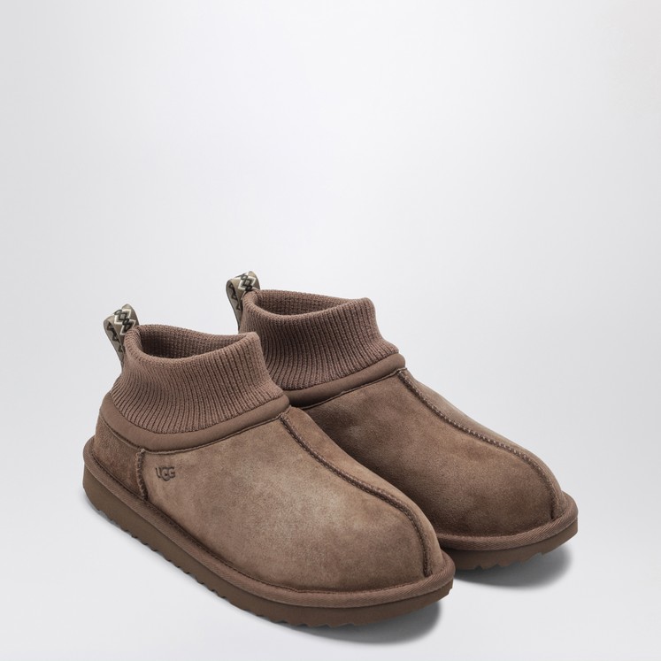 UGG ブラウン耳あて 専用ボックス付き UGG アグ 帽子 くま耳 キッズ 耳あて付き ボア 耳付き キャップ