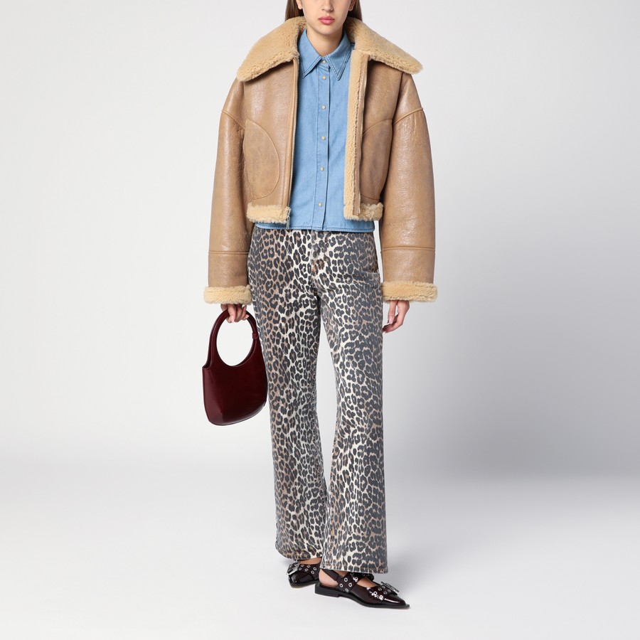 ジャケット HALFBOY Short sheepskin with shearling collar HALFBOY Short sheepskin with shearling collar | TheDoubleF