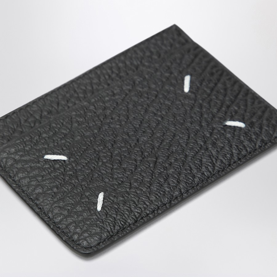 ★Maison Margiela★ (SA1VX0005 P4455 T2172) Unisex Card Wall Maison Margiela Vertical card holder Four Stitches black
