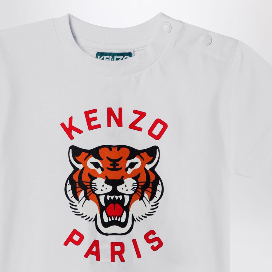 KENZO White t-shirt with printed logo | TheDoubleF