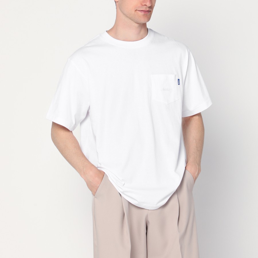 Tシャツ・カットソー AWAKE NY Men T Shirts AWK SP25 TS002CO WH WHITE Awake NY White T-shirt with Star A logo | TheDoubleF