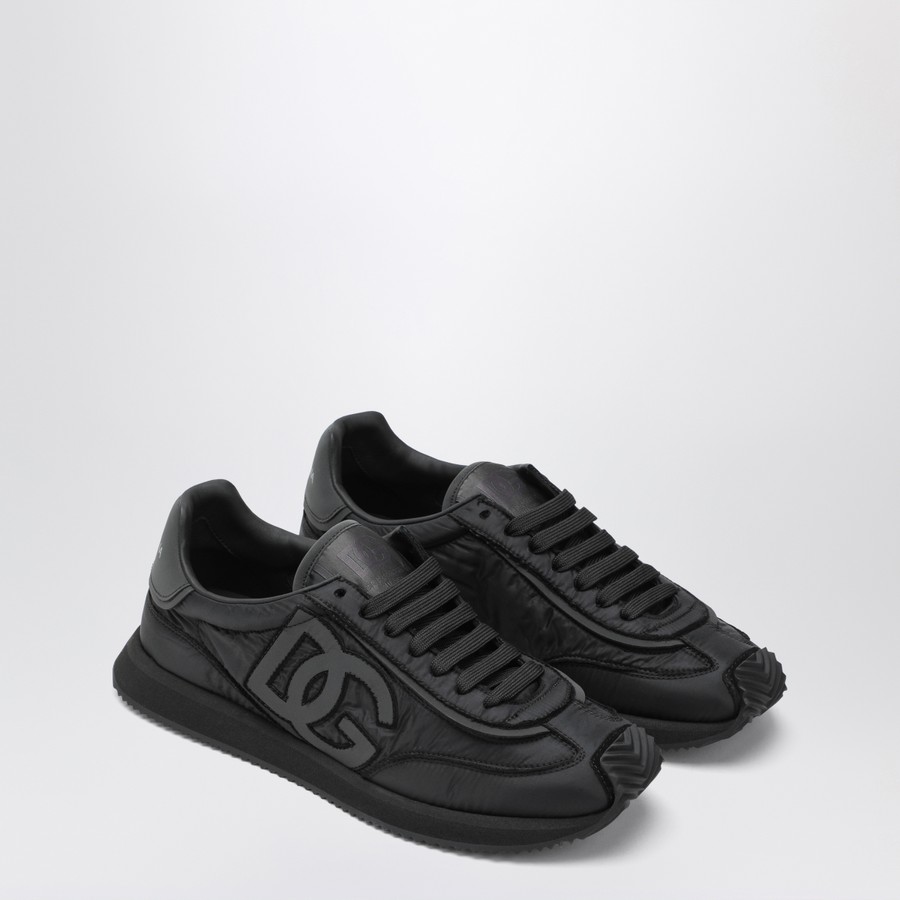 スニーカー Dolce & Gabbana Black fabric sneakers (CS2298A6D45 8B956) Calfskin nappa Portofino sneakers in Black for Men