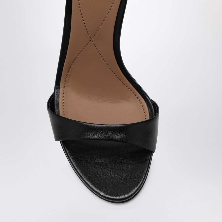 Dolce&Gabbana Black patent leather Devotion sandals | TheDoubleF