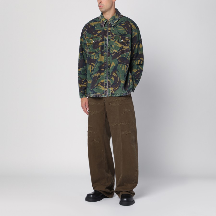 Martine Rose Reversible denim zip jacket | TheDoubleF