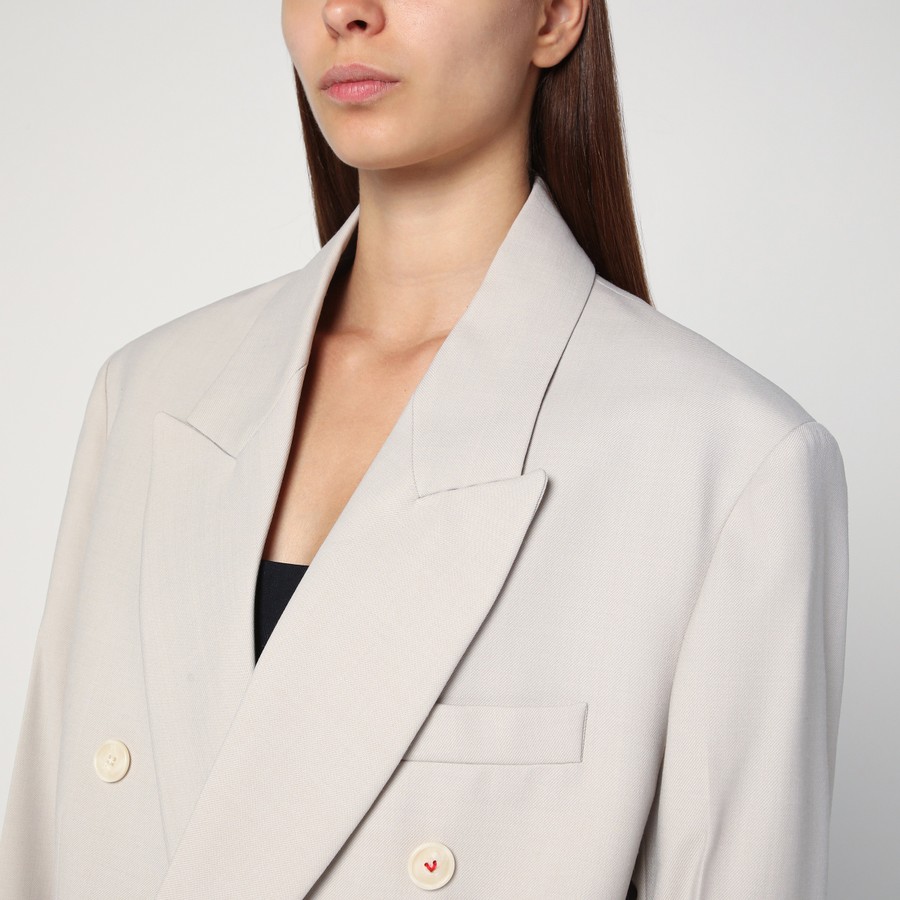 ジャケット VICTORIA BECKHAM PUMICE-COLOURED DOUBLE-BREASTED JACKET Victoria Beckham Pumice-coloured double-breasted jacket