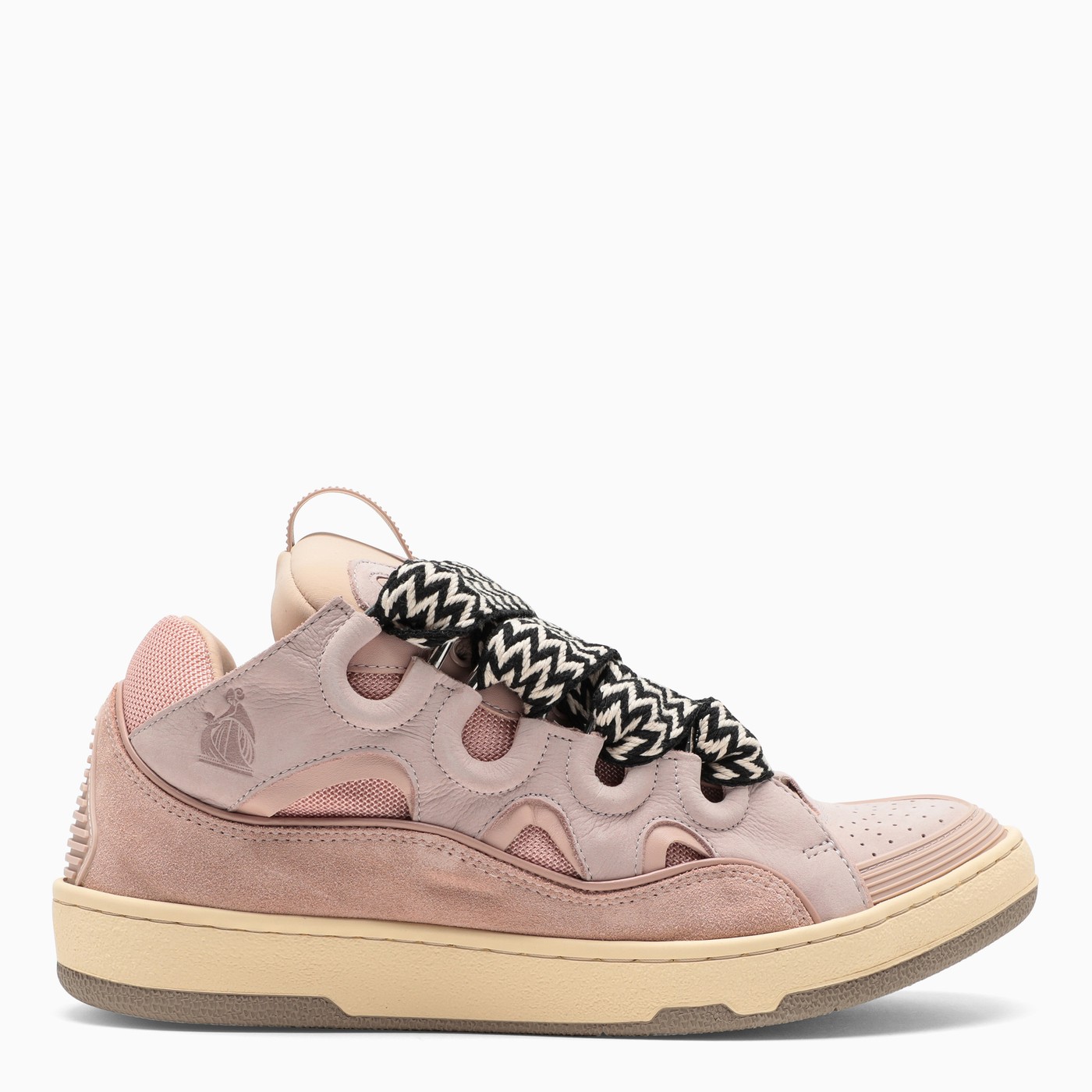 Lanvin Pink leather Curb sneakers | TheDoubleF