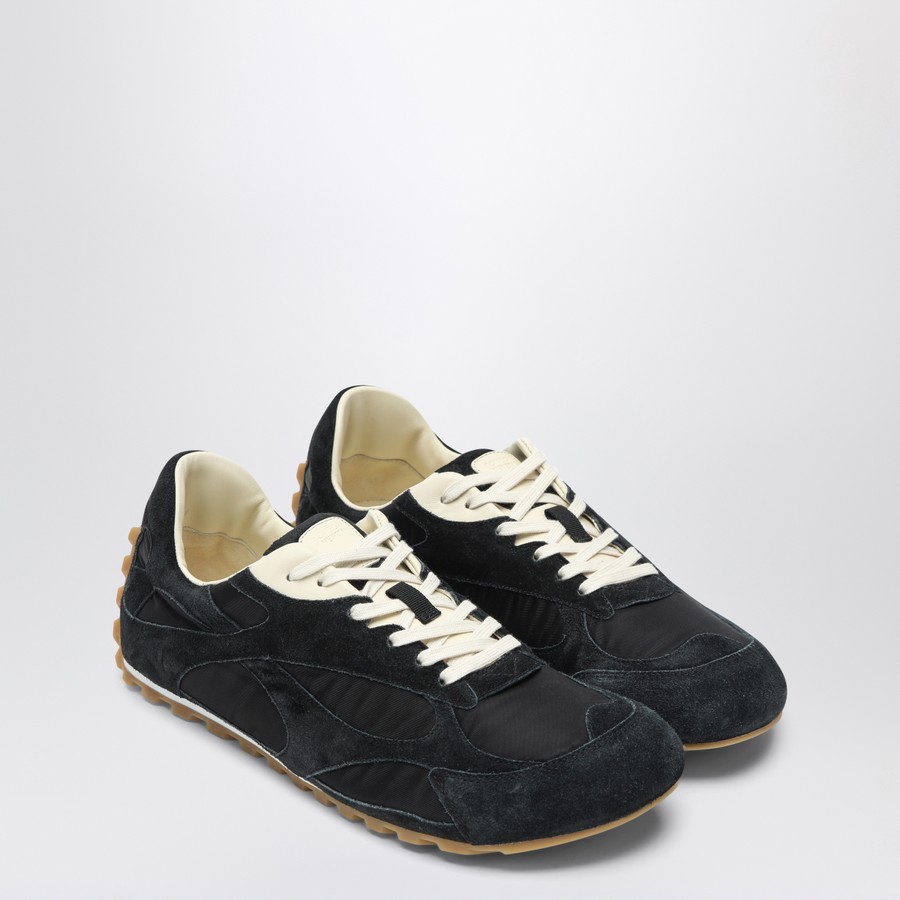 【BOTTEGA VENETA】Orbit フラッシュ スエードトリム スニーカー Bottega Veneta® Men's Orbit Flash Sneaker in Abyss/ice/egg