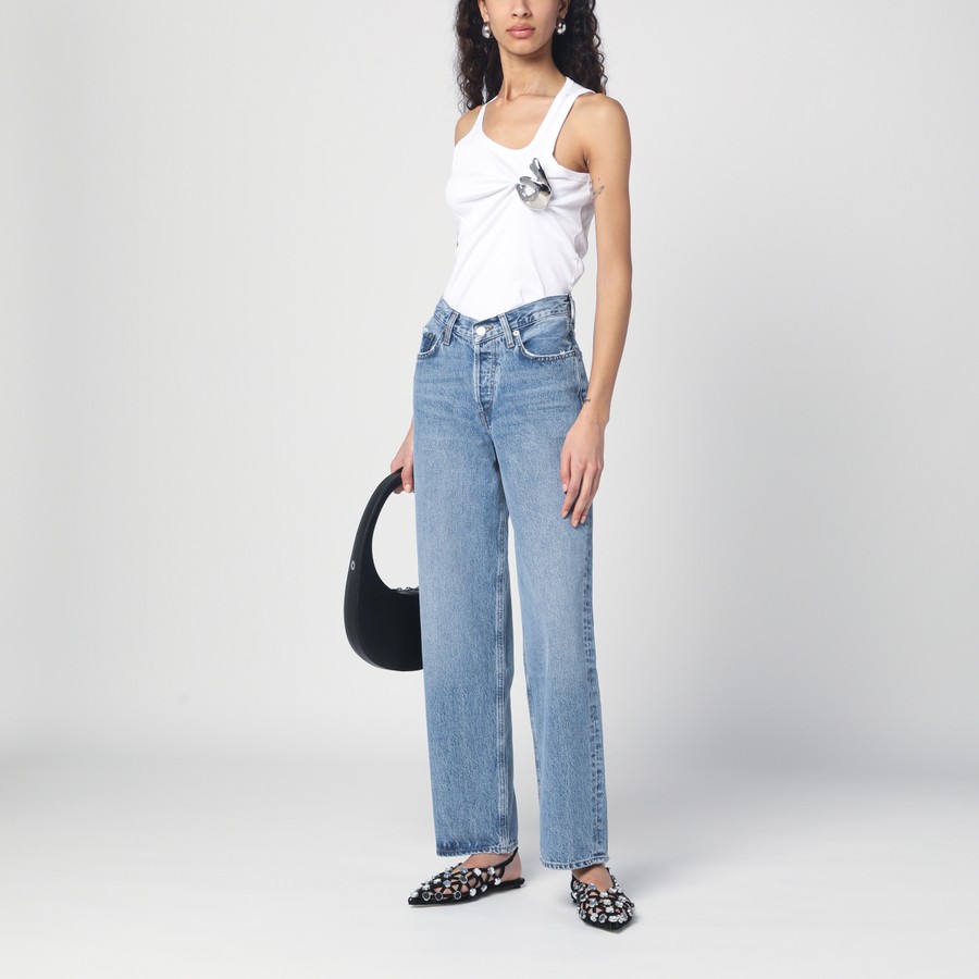 デニム・ジーパン AGOLDE FW25 Denim Fairway jeans (A2081535 FRWA) AGOLDE V-Waist baggy jeans Fairway coloured | TheDoubleF