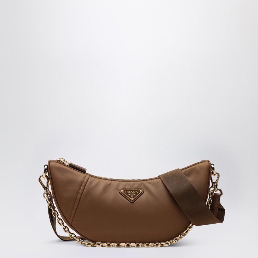 Prada Prada Demi-Lune shoulder bag brandy in Re-Nylon