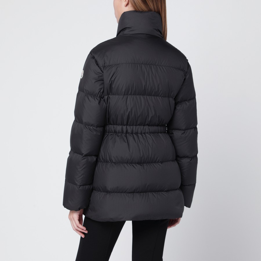Moncler Black Brossette down jacket with zip | TheDoubleF