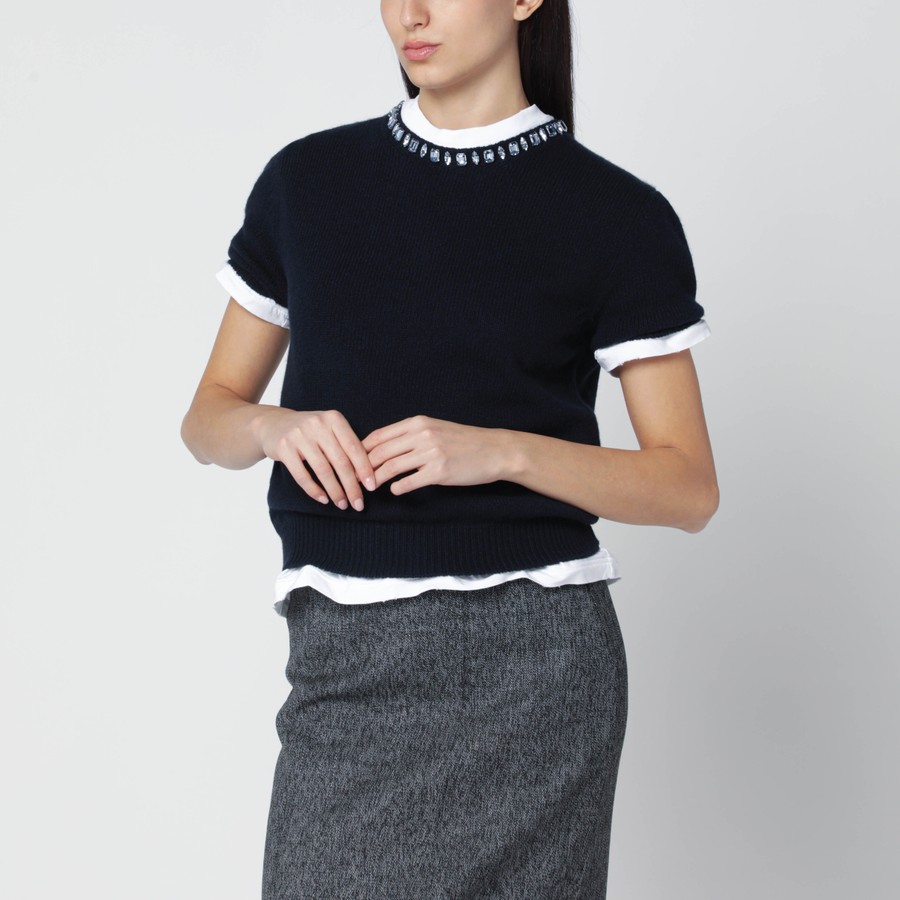 Prada Blue wool and cashmere sweater | TheDoubleF