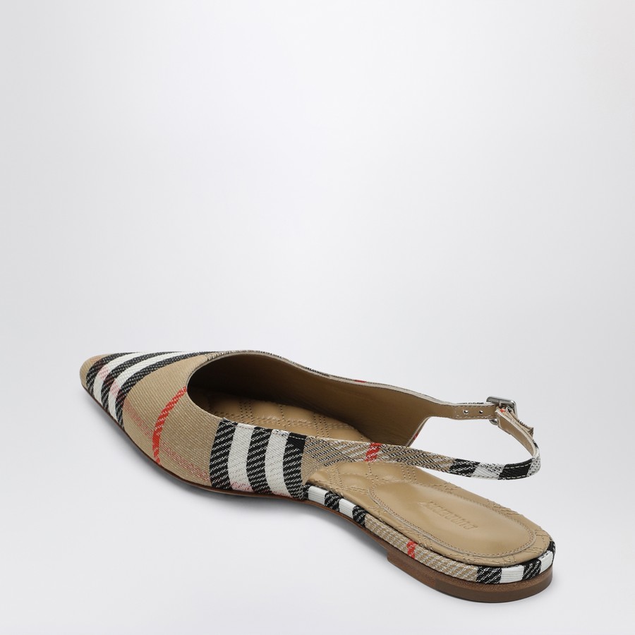 Burberry Ballerine slingback Birdie Check | TheDoubleF