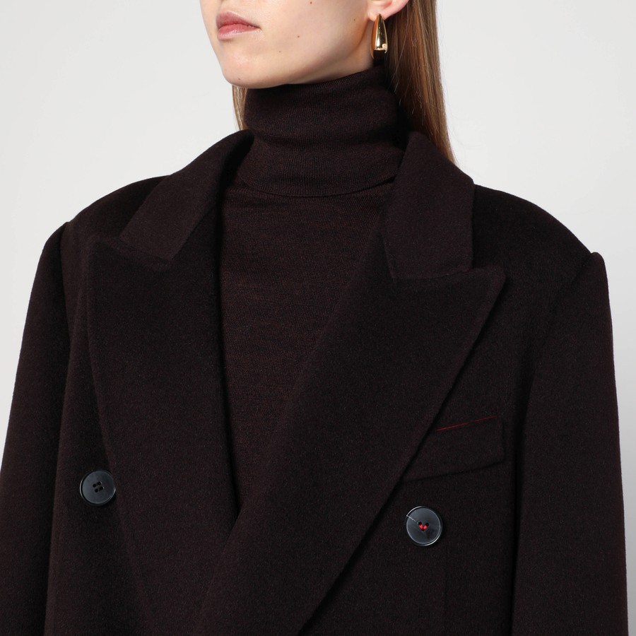 コート VICTORIA BECKHAM BROWN DOUBLE-BREASTED COAT Victoria Beckham double-breasted Wool Coat | Brown | FARFETCH LB