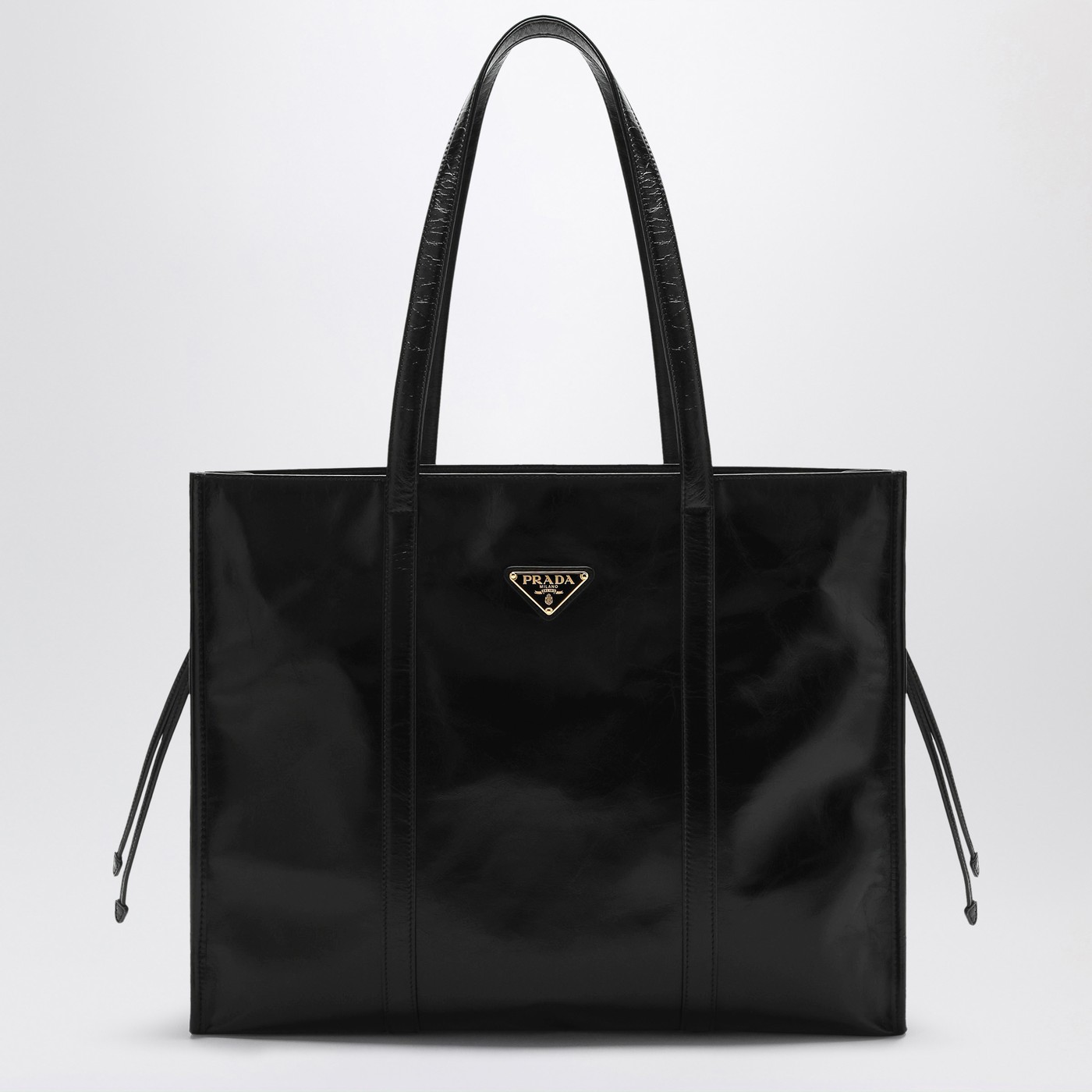 Prada Large black leather shopping bag | TheDoubleF