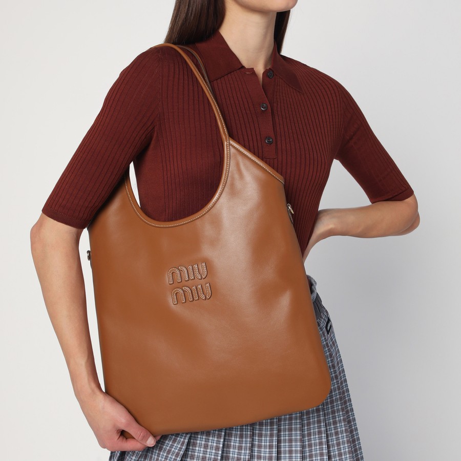 Miu Miu IVY handbag Cognac colour | TheDoubleF