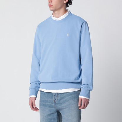 Polo Ralph Lauren Light blue cotton crew-neck sweatshirt | TheDoubleF