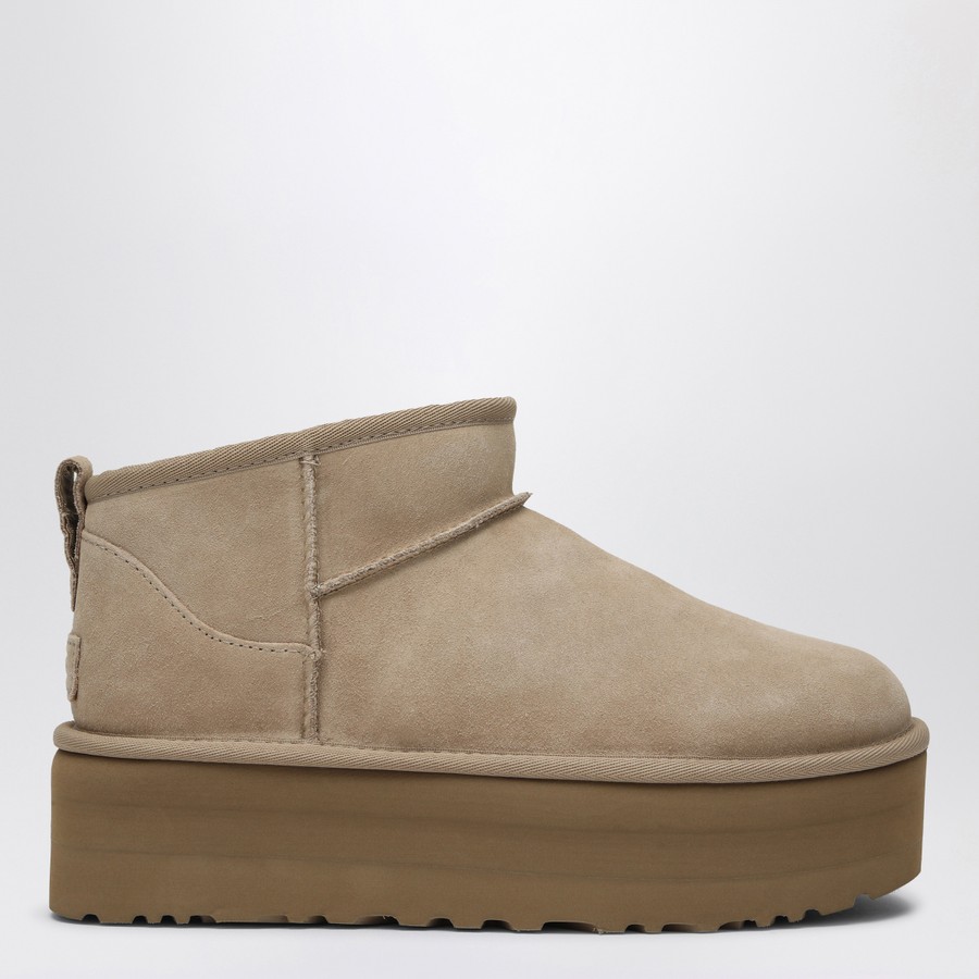 UGG Classic Ultra Mini boots with sand-coloured platform | TheDoubleF