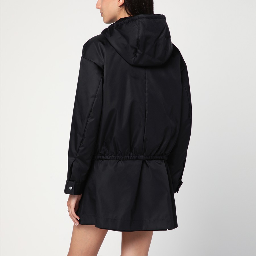 Prada Black zip jacket in Re-Nylon | TheDoubleF