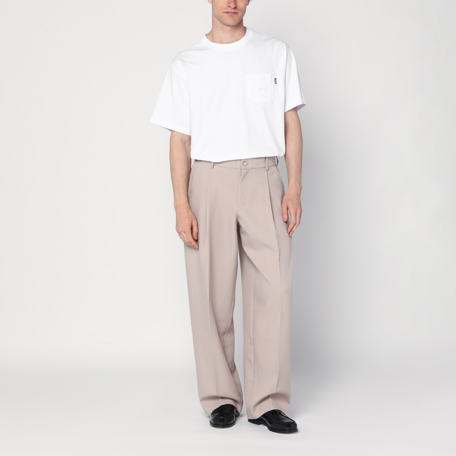 Tシャツ・カットソー AWAKE NY Men T Shirts AWK SP25 TP011CO WH WHITE Awake NY White cotton T-shirt | TheDoubleF