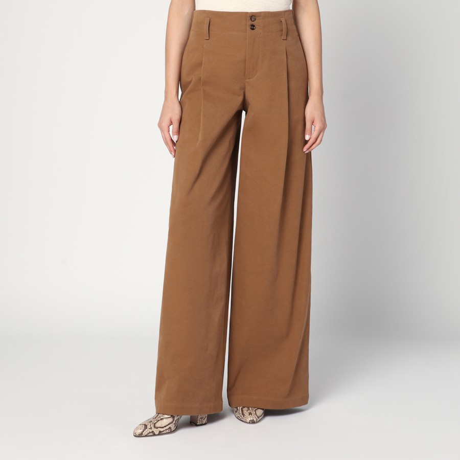 【関税&送料込】Chloe Brown Palazzo Pants In Cotton Chloé Brown palazzo pants in cotton | TheDoubleF