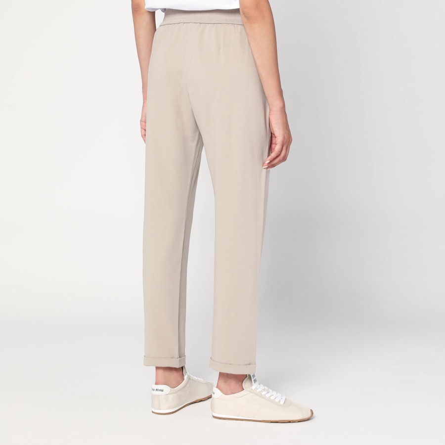 パンツ BRUNELLO CUCINELLI BEIGE COTTON JOGGERS Brunello Cucinelli Beige cotton joggers | TheDoubleF