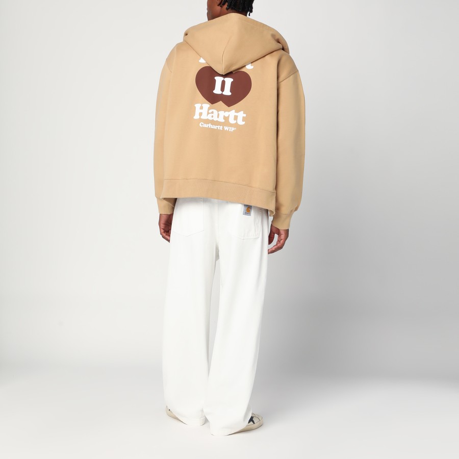 パーカー・フーディ Carhartt Wip Hooded Heart Ii Hartt Sweat Jacket Dusty Brown Carhartt WIP Hooded Heart II Hartt Sweat Jacket Dusty brown