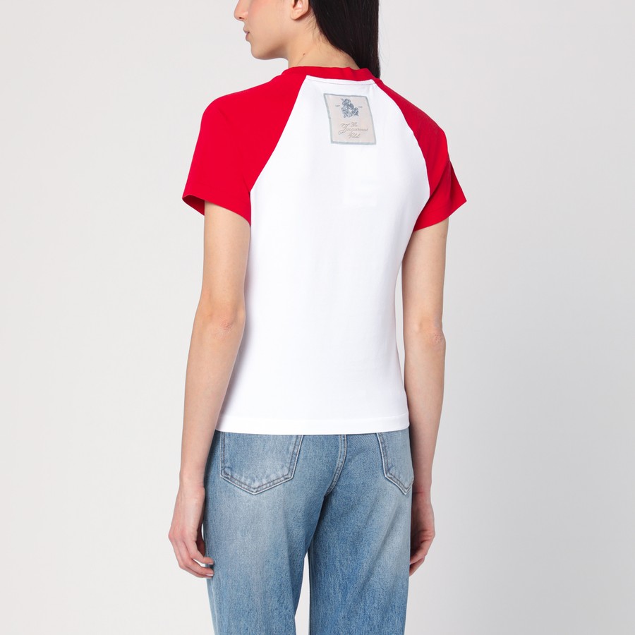 JACQUEMUS Baseball white/red T-shirt | TheDoubleF