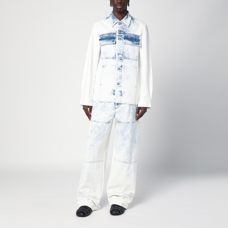 Dries Van Noten Faded blue denim shirt | TheDoubleF