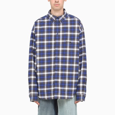 balenciaga checked shirt