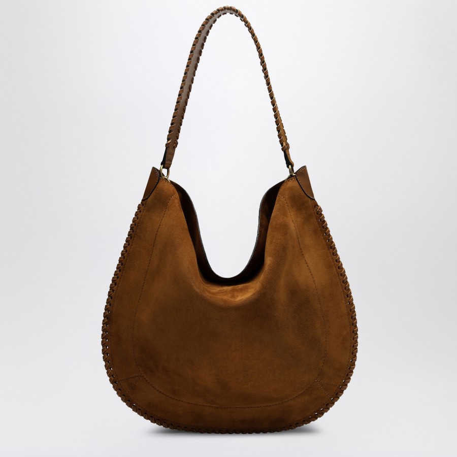 ISABEL MARANT Borsa Oskan hobo soft Cognac in pelle scamosciata