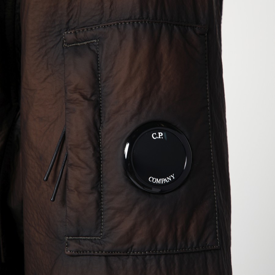 ジャケット・アウター C.P. COMPANY faded puffer jacket brown C.P. Company Faded brown nylon jacket | TheDoubleF
