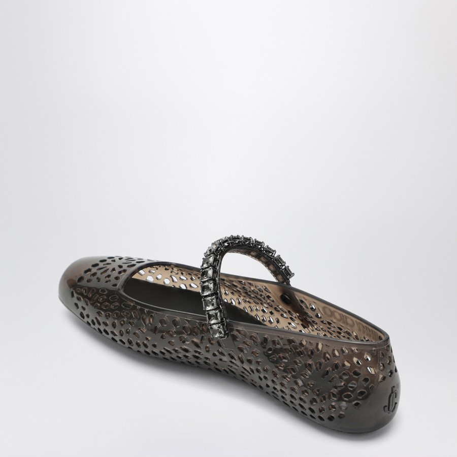 Jimmy Choo The Jelly transparent black ballet flats with