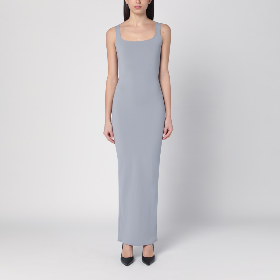 ワンピース ENTIRE STUDIOS LONG GREY DRESS IN NYLON BLEND Entire Studios Long grey dress in nylon blend | TheDoubleF