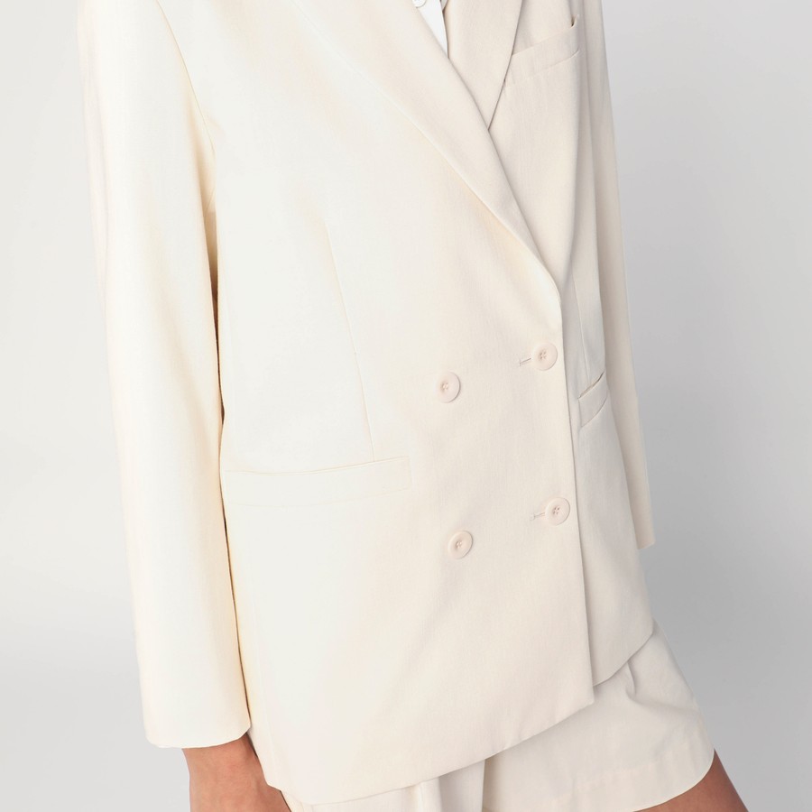 アウターその他 A.P.C. JACKET (F03212COHFU) A.P.C. Double-breasted jacket in écru cotton | TheDoubleF