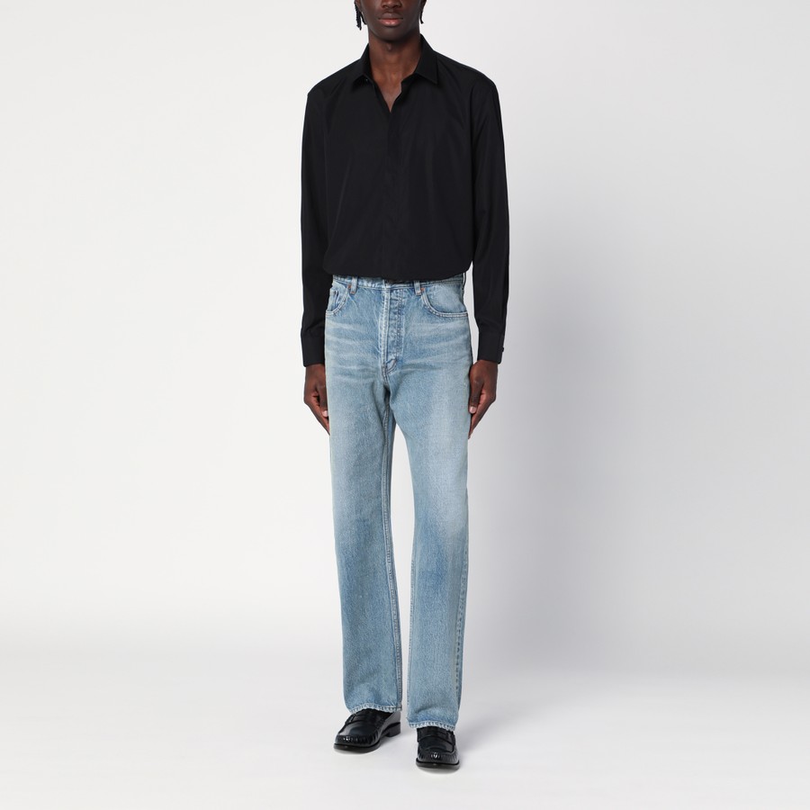 Saint Laurent Black cotton shirt | TheDoubleF