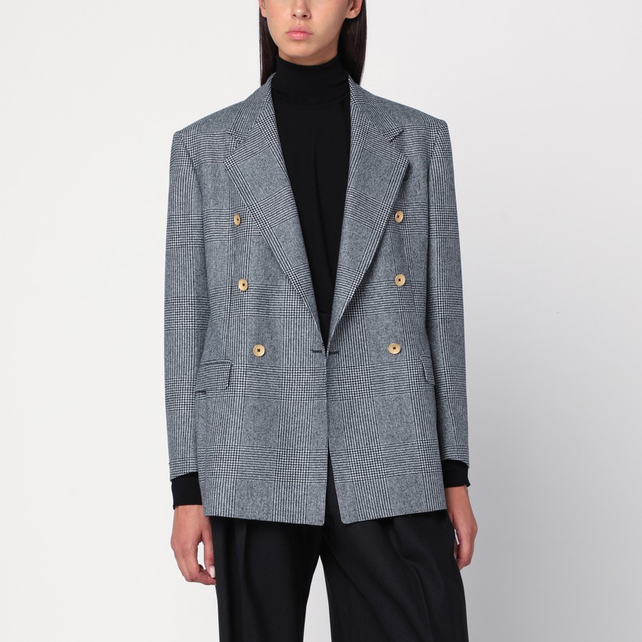ジャケット TAGLIATORE LORELEY JACKET IN PRINCE OF WALES WOOL Tagliatore Double-breasted Prince of Wales jacket | TheDoubleF