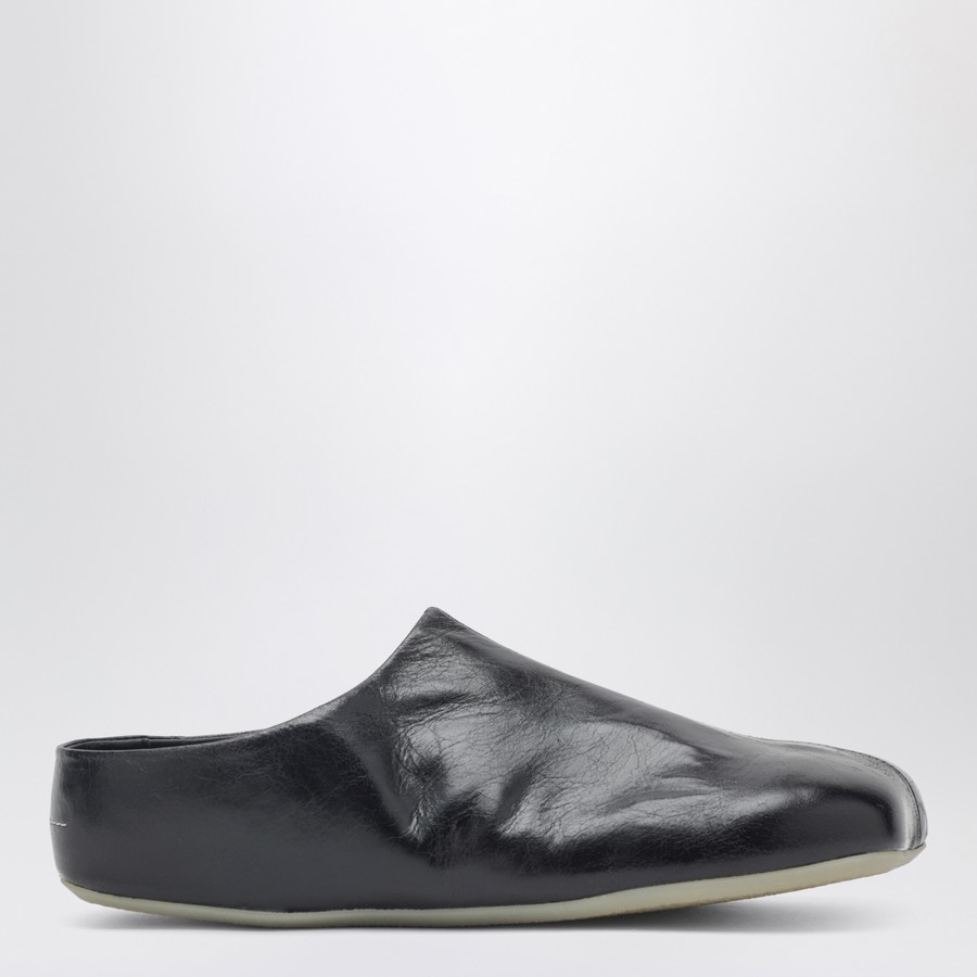 MM6 Maison Margiela Clogs 美品 マルジェラ　本革 MM6 Maison Margiela Black Factory leather clogs | TheDoubleF
