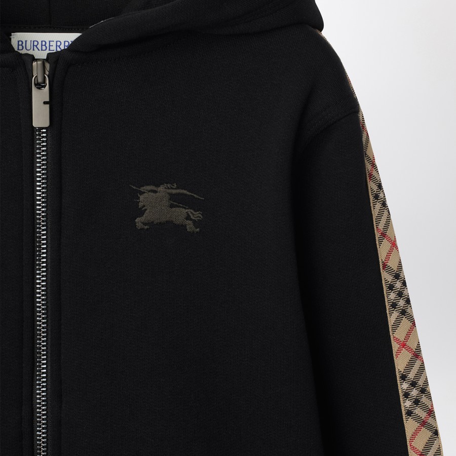 パーカー・フーディ Burberry FW23 Black wool sweatshirt (8075887 A1189) Wool Blend Zip Hoodie in Black - Women | Burberry® Official